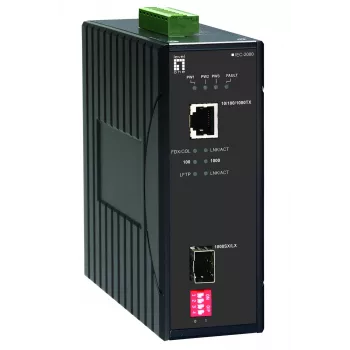 LevelOne RJ45 zu SFP Gigabit Industrial Media Converter, -40°C bis 75°C