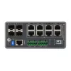 LevelOne TURING 12-Port L3 Lite Managed Gigabit Industrial Switch, 8 PoE-Ausgänge, 240 W, 802.3at/af PoE, 4 x SFP, -40 °C bis 75 °C