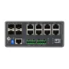 LevelOne TURING 12-Port L3 Lite Managed Gigabit Industrial Switch, 4 x SFP, DIN-Schiene, -40°C bis 75°C