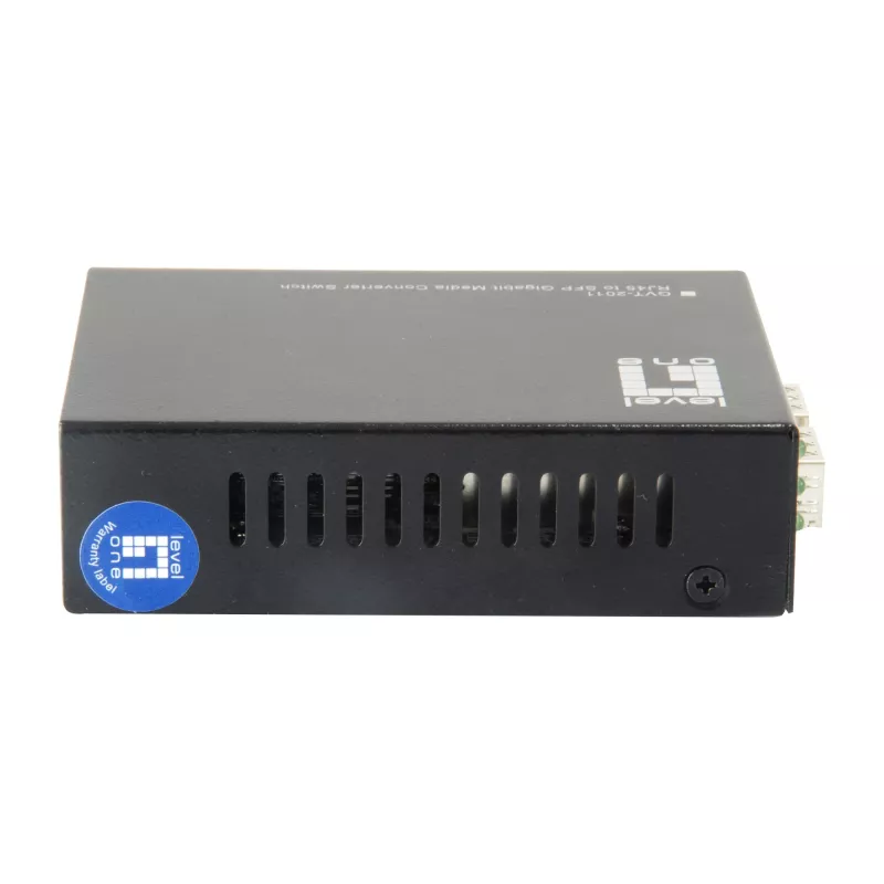 LevelOne RJ45 auf SFP Gigabit Medienkonverter Switch, 2 x SFP, 1 x RJ45