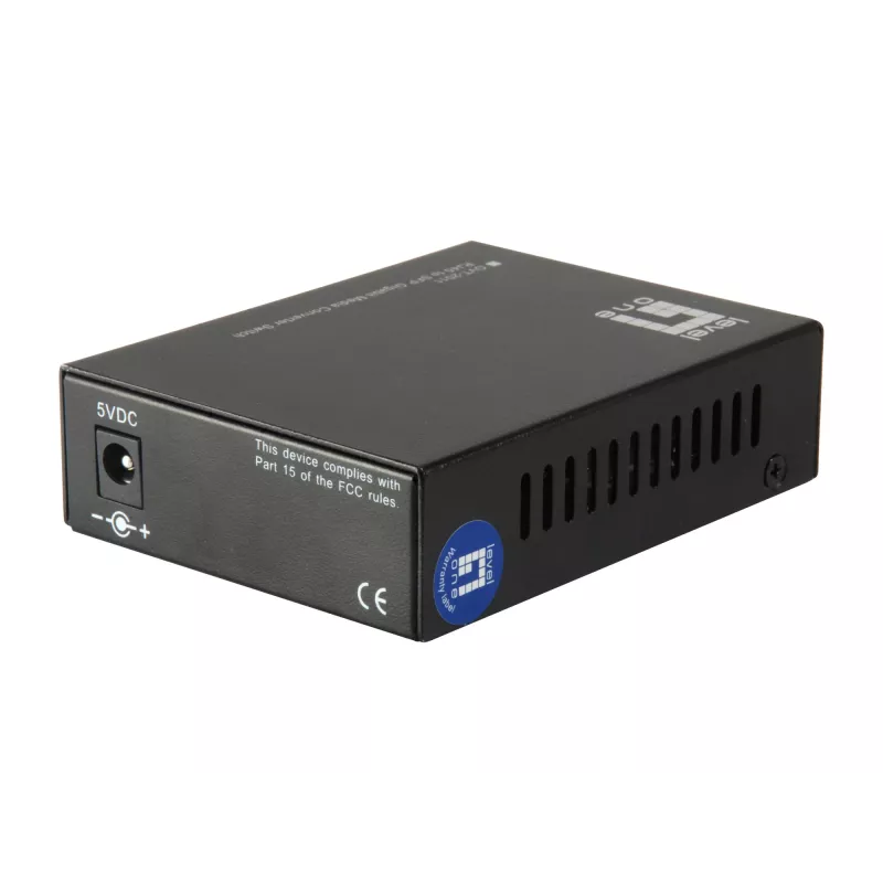 LevelOne RJ45 auf SFP Gigabit Medienkonverter Switch, 2 x SFP, 1 x RJ45