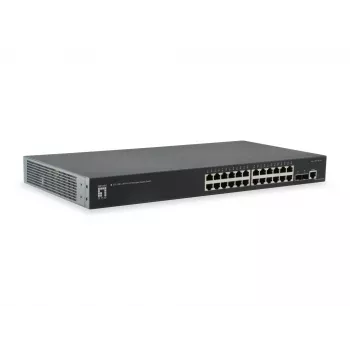 LevelOne KILBY 26-Port L2 Managed Gigabit Switch, 2 x 10GbE SFP+
