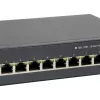 LevelOne 10-Port Web Smart Gigabit PoE Switch, 8 PoE-Ausgänge, 2 x Gigabit SFP, 70W