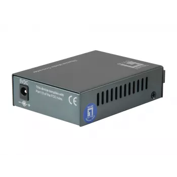 LevelOne RJ45 auf SC Fast Ethernet Medienkonverter, Singlemode-Faser, 1310nm, 20km