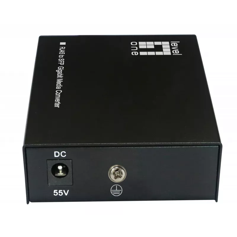 LevelOne RJ45-auf-SFP-Gigabit-Medienkonverter, 802.3bt 60W PoE PSE