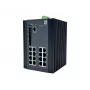 LevelOne 20-Port L2 Plus Managed Gigabit Industrial Switch, 16x 1GbE RJ45, 4x 1/2.5GbE SFP, DIN-Schiene, -40°C bis 80°C