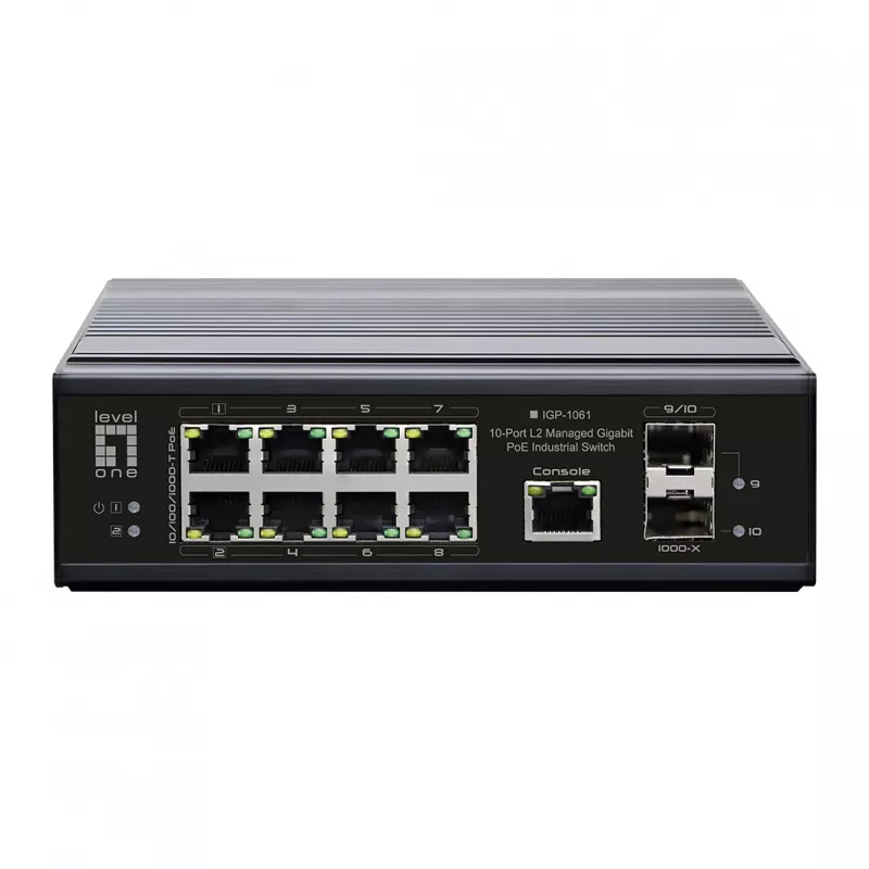 LevelOne IGP-1061 Netzwerk-Switch Managed L2 Gigabit Ethernet (10/100/1000) Power over Ethernet (PoE) Schwarz