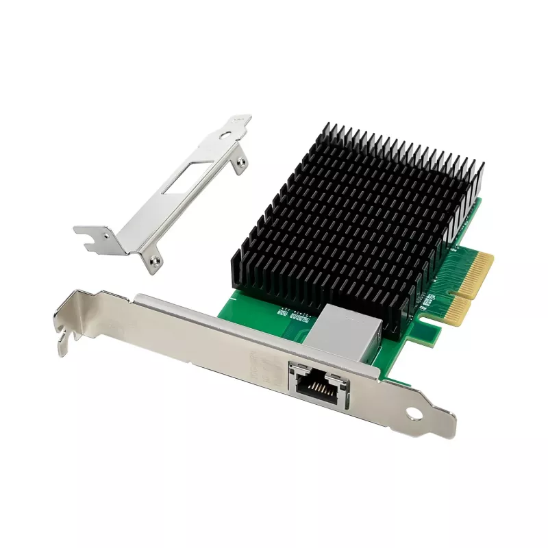 LevelOne 10-Gigabit PCIe x4 Netzwerkkarte, 1 x RJ45, Intern, Kabelgebunden, PCI Express, Ethernet, 10000 Mbit/s, Grün