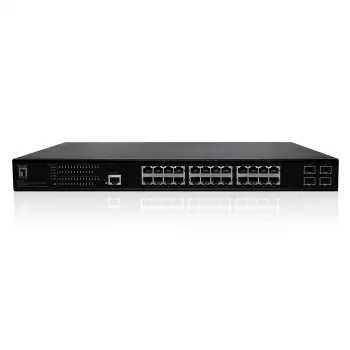 LevelOne GEP-2861 Netzwerk-Switch Managed L2 Gigabit Ethernet (10/100/1000) Power over Ethernet (PoE) 1U Schwarz