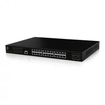 LevelOne GEP-2861 Netzwerk-Switch Managed L2 Gigabit Ethernet (10/100/1000) Power over Ethernet (PoE) 1U Schwarz