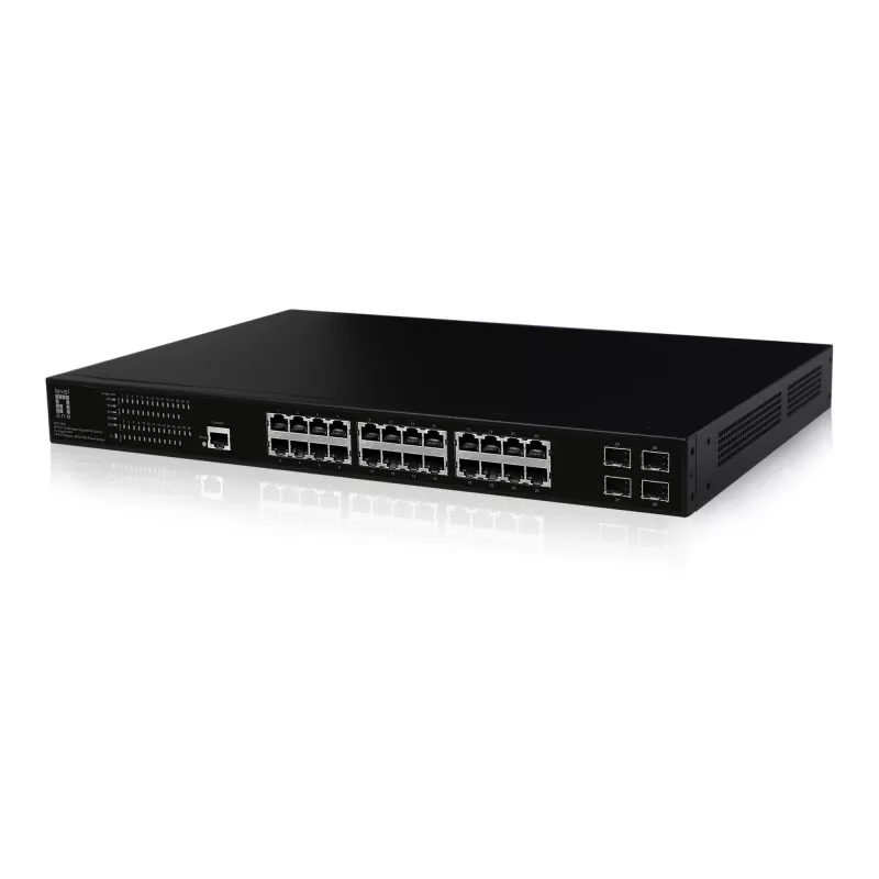 LevelOne GEP-2861 Netzwerk-Switch Managed L2 Gigabit Ethernet (10/100/1000) Power over Ethernet (PoE) 1U Schwarz