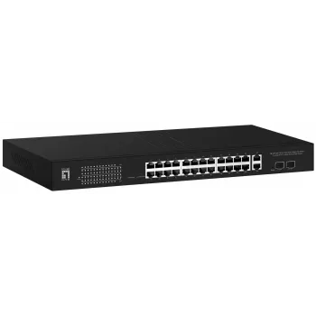 LevelOne GEP-2841 Netzwerk-Switch Managed L2 Gigabit Ethernet (10/100/1000) Power over Ethernet (PoE) 1U Schwarz