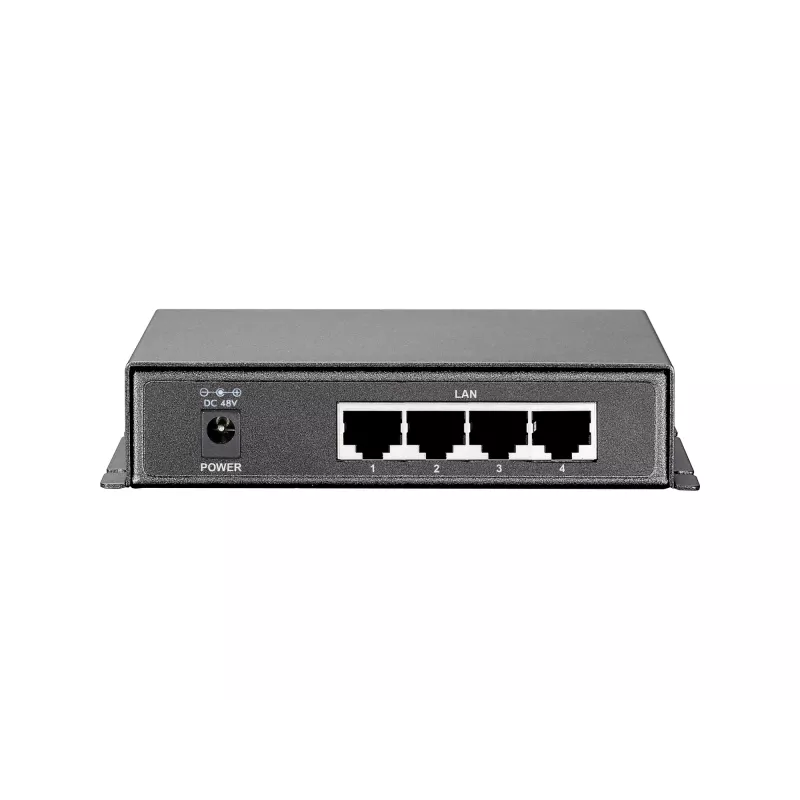 LevelOne 5-Port Gigabit PoE Switch, 61,6 W, 802.3af PoE, 4 PoE-Ausgänge, Netzteil im Lieferumfang