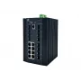 LevelOne 20-Port L2 Plus Managed Industrial Switch, 8 x 1GbE RJ45, 8 x 1GbE SFP, 4 x 1/2.5/10GbE SFP+, DIN-Rail, -40°C bis 80°C