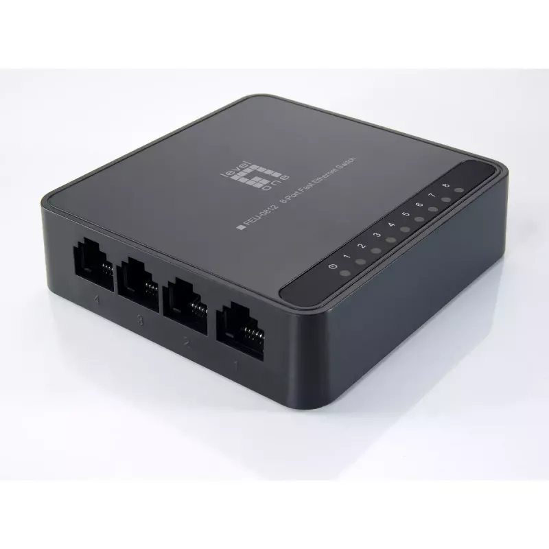 LevelOne FEU-0812 Netzwerk-Switch Unmanaged Fast Ethernet (10/100) Schwarz