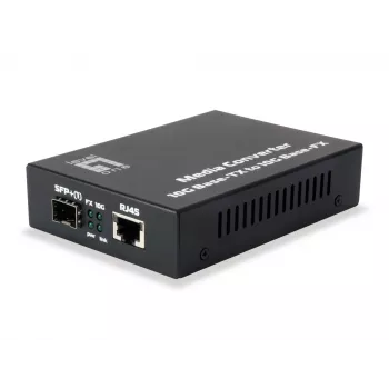 LevelOne GVT-0500 Netzwerk-Medienkonverter 10000 Mbit/s Schwarz