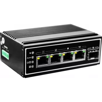 LevelOne IGP-0502 Netzwerk-Switch Unmanaged Gigabit Ethernet (10/100/1000) Power over Ethernet (PoE) Schwarz