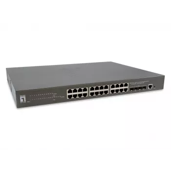 LevelOne GTP-2871 Netzwerk-Switch Managed L3 Gigabit Ethernet (10/100/1000) Power over Ethernet (PoE) Grau