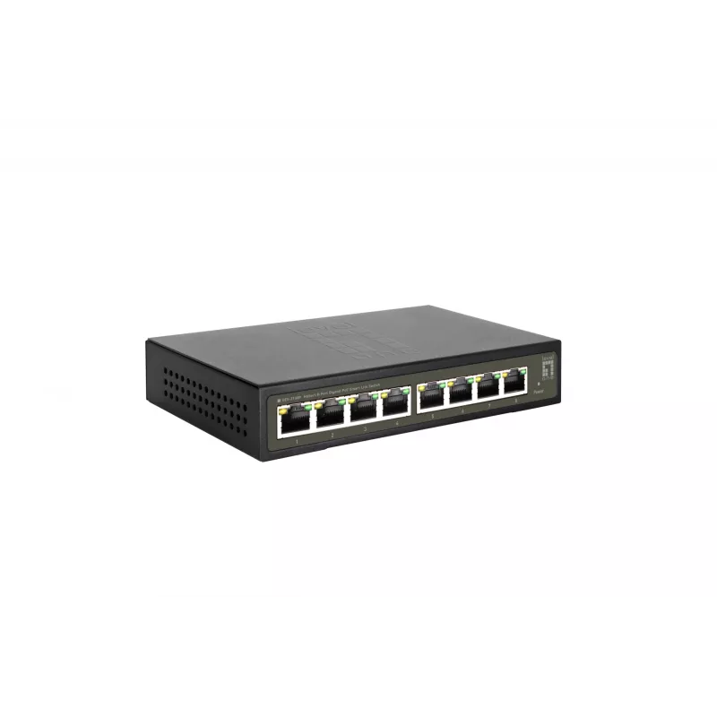 LevelOne Hilbert 8-Port Gigabit PoE Smart Lite Switch, 802.3at/af PoE, 8 PoE-Ausgänge, 112,8W PoE-Leistungsbudget
