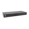 LevelOne 16-Port PS/2-USB VGA KVM-Switch, 2048 x 1536 Pixel, Rack-Montage, 1U, Schwarz