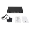 5-Port Unmanaged 2.5G Ethernet Switch LEVELONE GEU-0525 — 5× 2.5G RJ-45, unmanaged, 25 Gbit/s Switching, wandmontierbar