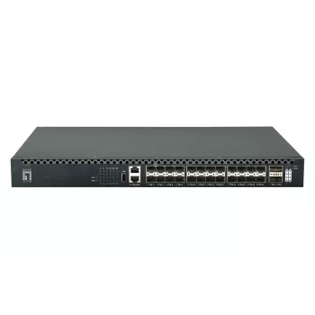 LevelOne 26-Port L3 Managed TOR Fiber Switch, 24x 1/10GbE SFP+, 2x 40/100GbE QSFP28, Hot-Swap redundante Stromversorgung