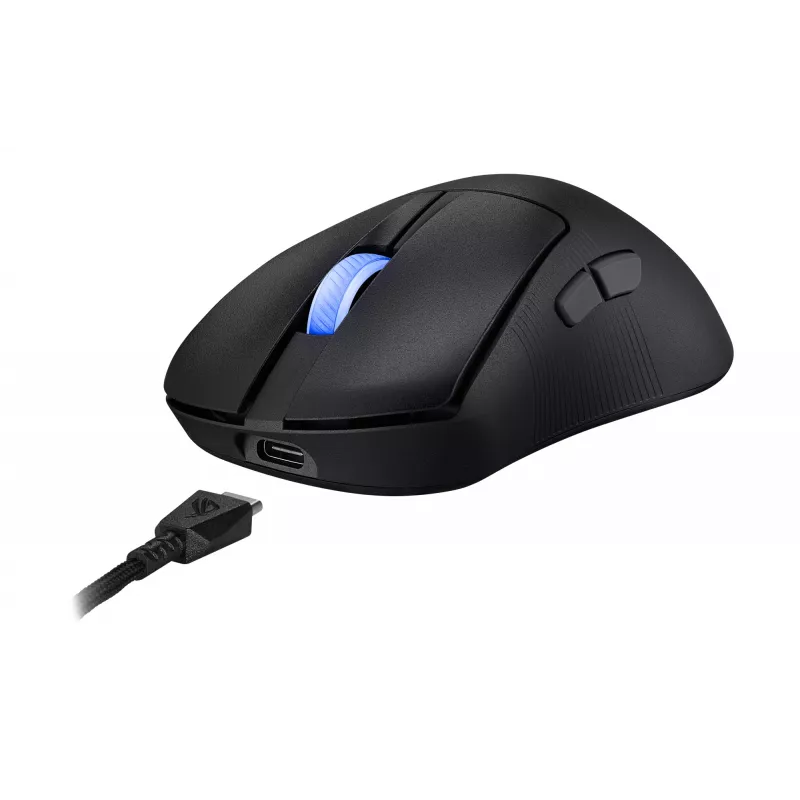 ASUS ROG Keris II Ace Wireless AimPoint Schwarz Maus Gaming Rechtshändig RF Wireless + Bluetooth + USB Typ-A Optisch 42000 DPI