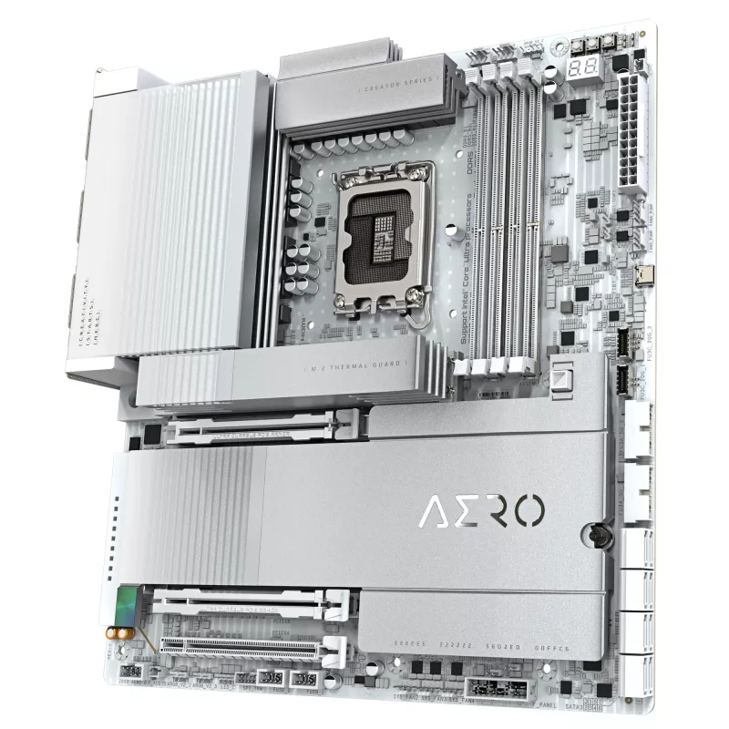 GIGABYTE Z890 AERO D Motherboard - Unterstützt Intel Core Ultra (Serie 2) CPUs, 16+1+2 Phasen VRM, bis zu 9500MHz DDR5 (OC), PCIe 5.0 M.2, Wi-Fi 7, Thunderbolt 5