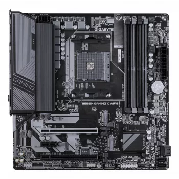 GIGABYTE B550M GAMING X WIFI6 Mainboard - AMD Ryzen 5000 CPUs, 5+3 Phasen VRM, bis zu 3200 MHz DDR4, 1xPCIe 4.0 + 1xPCIe 3.0 M.2, Wi-Fi 6, 1GbE LAN, USB 3.2 Gen 1