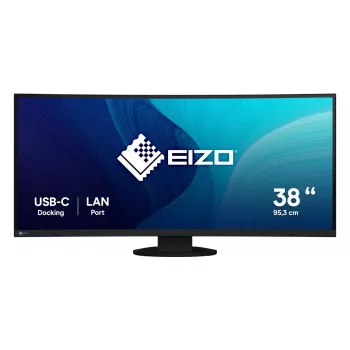 Monitor EIZO FlexScan EV3895 37,5 Zoll Ultra-Wide Curved IPS 3840×1600, 300 cd/m², 1000:1, USB-C PD 85W, DisplayPort, HDMI, USB-Hub, VESA