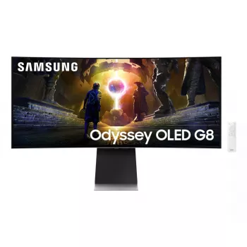 Samsung G85SD Computer Monitor 86,4 cm (34 Zoll) 3440 x 1440 Pixel UltraWide Quad HD OLED Silber