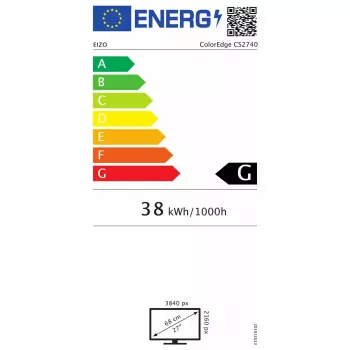 Monitor EIZO ColorEdge CS2740 27 Zoll 4K UHD IPS, 3840×2160, USB-C, HDMI, DisplayPort, drehbar, sRGB