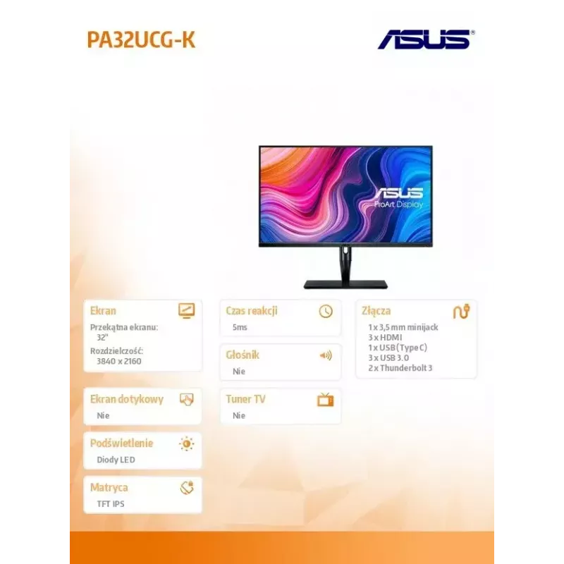 ASUS ProArt PA32UCG-K Computermonitor 81,3 cm (32 Zoll) 3840 x 2160 Pixel 4K Ultra HD LED Schwarz