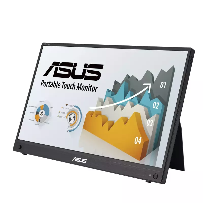 ASUS ZenScreen MB16AHT Computermonitor 39,6 cm (15,6 Zoll) 1920 x 1080 Pixel Full HD Touchscreen Schwarz
