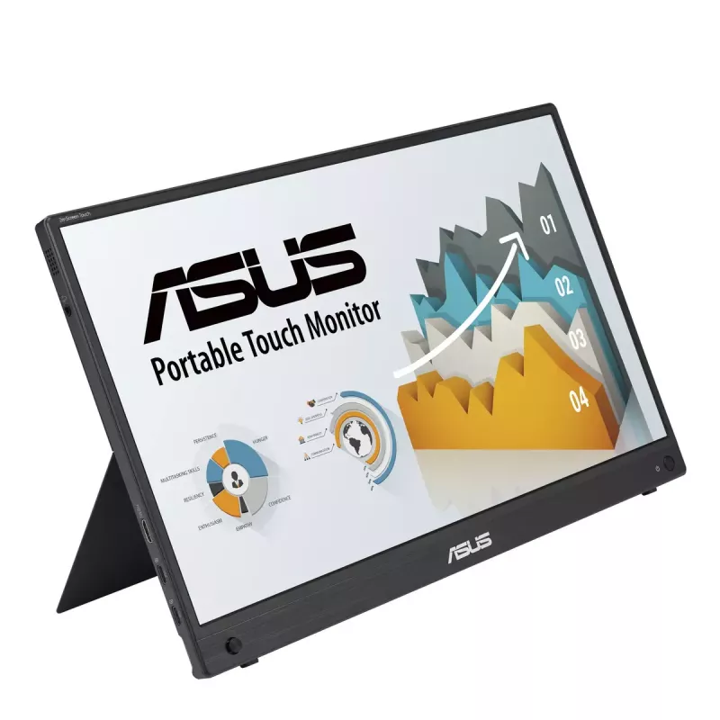 ASUS ZenScreen MB16AHT Computermonitor 39,6 cm (15,6 Zoll) 1920 x 1080 Pixel Full HD Touchscreen Schwarz