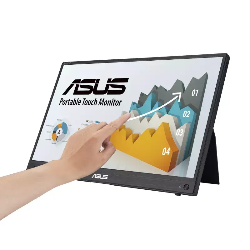 ASUS ZenScreen MB16AMTR Computermonitor 39,6 cm (15,6 Zoll) 1920 x 1080 Pixel Full HD LCD Touchscreen Schwarz