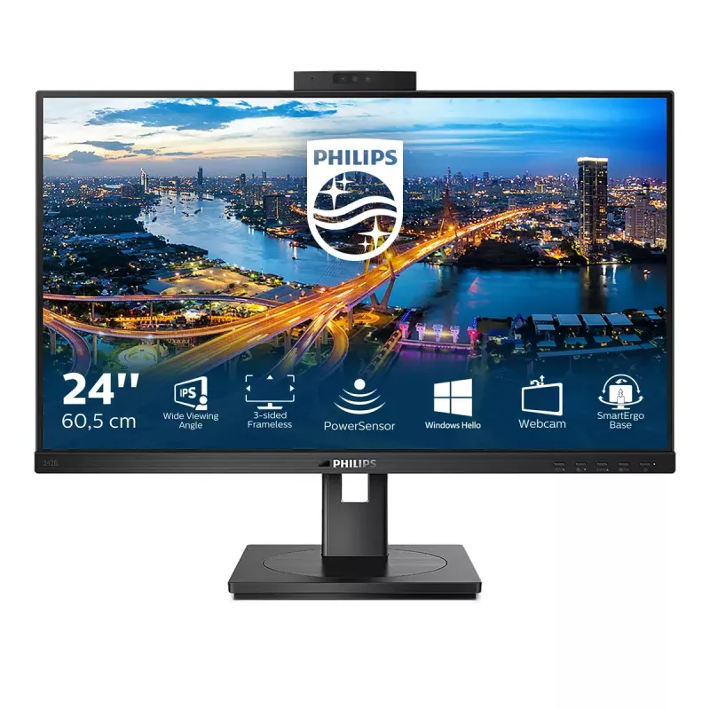 Philips B Line 242B1H/00 Computer Monitor 60,5 cm (23,8 Zoll) 1920 x 1080 Pixel Full HD LED Schwarz