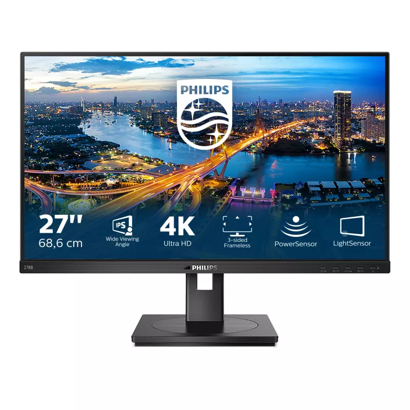 Philips B Line 278B1/00 Computer Monitor 68,6 cm (27 Zoll) 3840 x 2160 Pixel 4K Ultra HD LED Schwarz