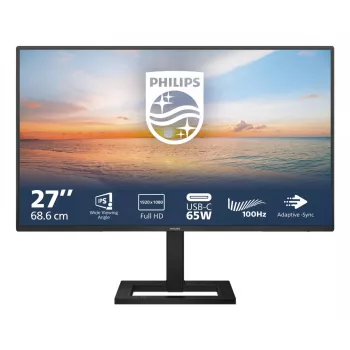 27-Zoll-Full-HD-LCD-Monitor Philips 1000er Serie 27E1N1300AE/00 — 1920×1080, IPS, 100 Hz, USB-C PD 65 W, Lautsprecher, VESA 100×100