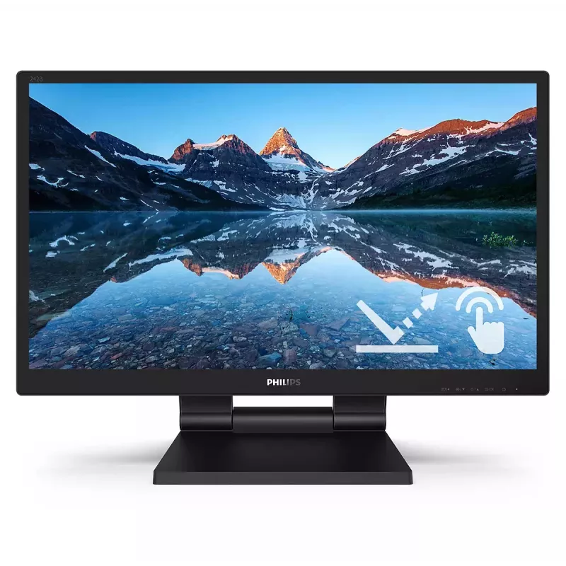 Philips 242B9TL/00 Computermonitor 60,5 cm (23,8 Zoll) 1920 x 1080 Pixel Full HD LCD Touchscreen Schwarz