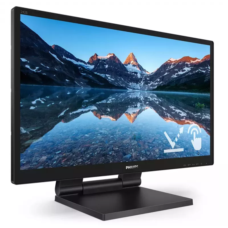Philips 242B9TL/00 Computermonitor 60,5 cm (23,8 Zoll) 1920 x 1080 Pixel Full HD LCD Touchscreen Schwarz