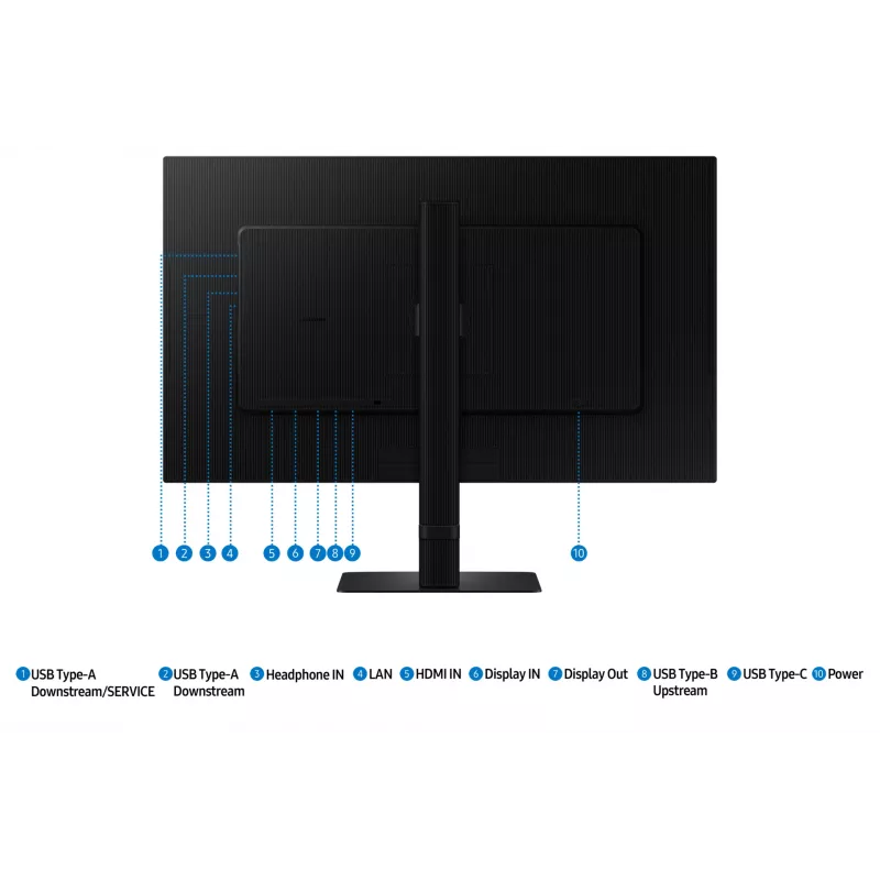 Samsung S27D604UAU Computermonitor 68,6 cm (27 Zoll) 2560 x 1440 Pixel Quad HD LED Schwarz