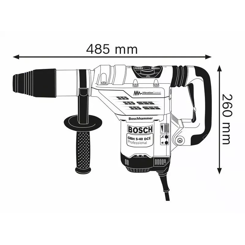 Bosch GBH 5-40 DCE Professional 1150 W 340 U/min SDS Max