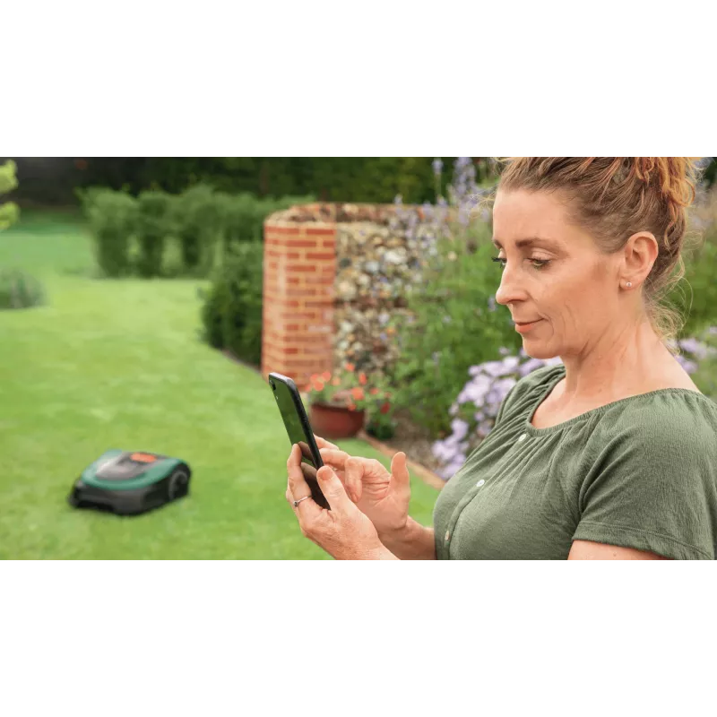 Bosch Indego M+ 700 Rasenmähroboter Akku Schwarz, Grün