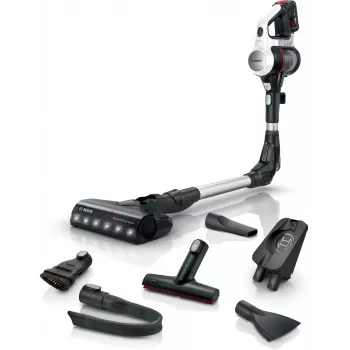 Bosch BSS711W Stabstaubsauger/Elektrobesen Akku Trocken Beutellos 0,3 l Schwarz, Silber, Weiß