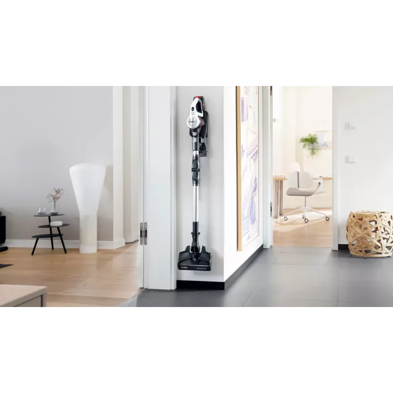 Bosch BSS711W Stabstaubsauger/Elektrobesen Akku Trocken Beutellos 0,3 l Schwarz, Silber, Weiß