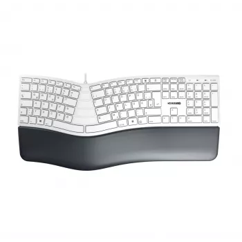 CHERRY KC 4500 ERGO Tastatur Universal USB QWERTZ Deutsch Weiß