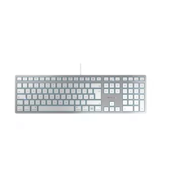 CHERRY KC 6000C FOR MAC Tastatur Universal USB QWERTZ Deutsch Silber