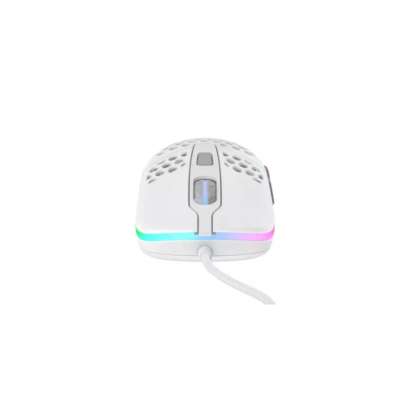 XTRFY M42 beidhändige Gaming-Maus – optischer Sensor, 16.000 DPI, USB Typ-A, weiß, RGB