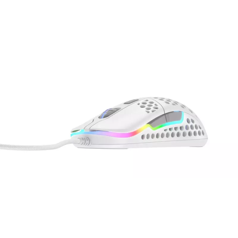 XTRFY M42 beidhändige Gaming-Maus – optischer Sensor, 16.000 DPI, USB Typ-A, weiß, RGB